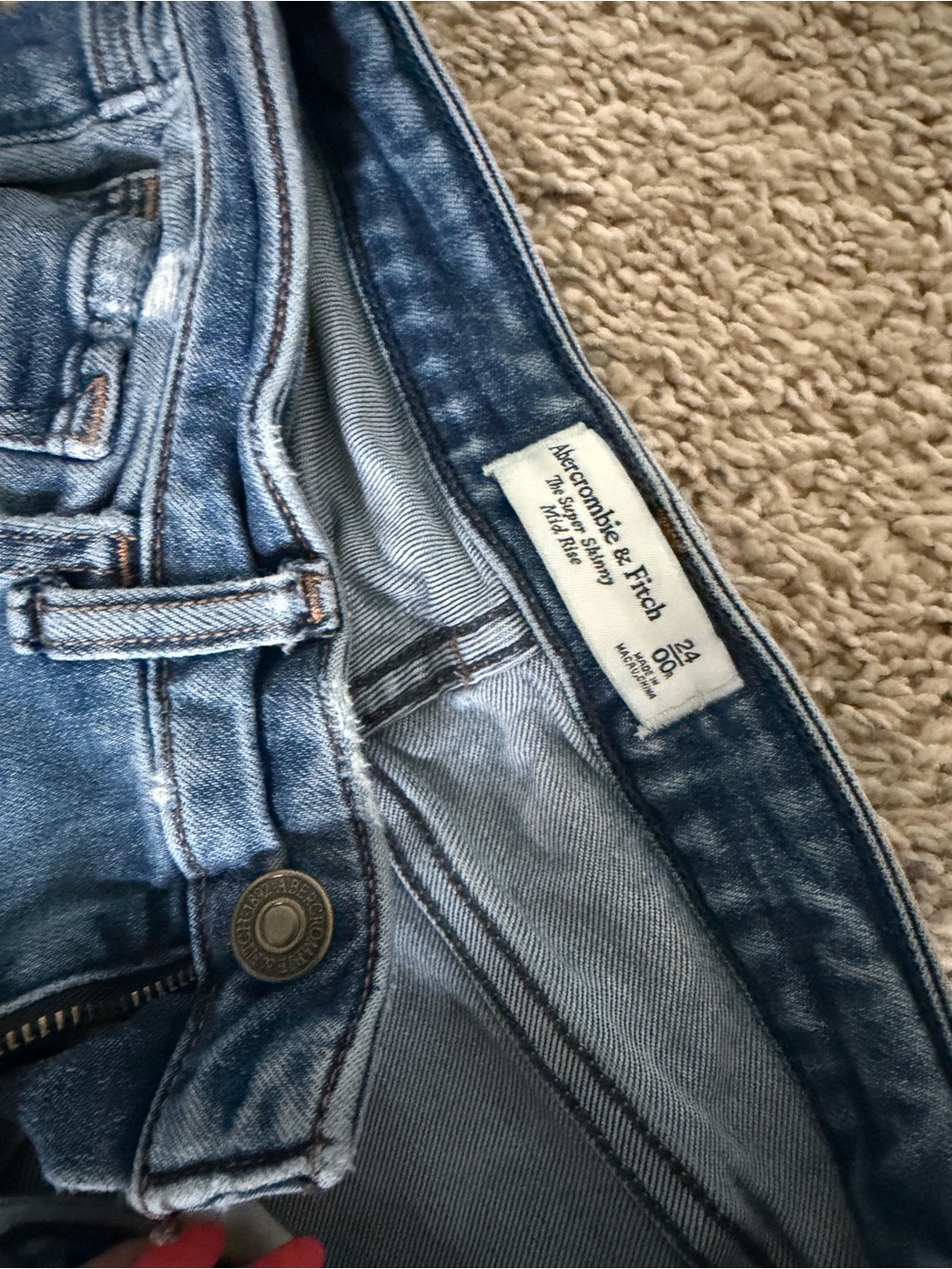 Abercrombie & Fitch Women's Medium Blue Skinny Jeans